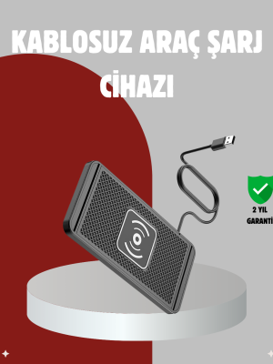 Hızlı Kablosuz Araç Şarj Cihazı – Manyetik Pad, Aşırı Isınma Korumalı