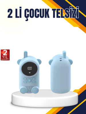 Çocuk ve Bebek Telsizi – 22 Kanal, VOX Modu, USB Şarjlı, Renkli Ekran