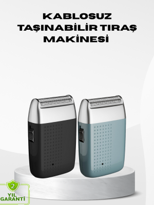 Kablosuz Şarjlı Sakal Tıraş Makinesi – Kuru Kullanım, Uzun Pil Ömrü
