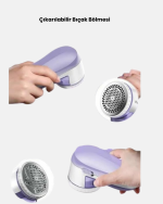 Taşınabilir Şarjlı Tiftik Toplayıcı – Çıkarılabilir Hazneli, Anti-Statik Fırçalı - Görsel 5