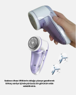 Şarjlı Tiftik Temizleyici – Çıkarılabilir Hazneli, Anti-Statik Fırçalı, USB Şarjlı - Görsel 3