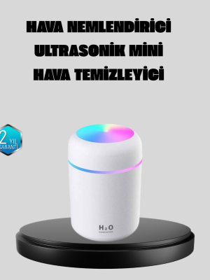 Taşınabilir USB Mini Nemlendirici – LED Aydınlatmalı, Çift Püskürtme Modu