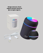 LED Işıklı USB Nemlendirici – Sürekli ve Aralıklı Püskürtme Modu - Görsel 5