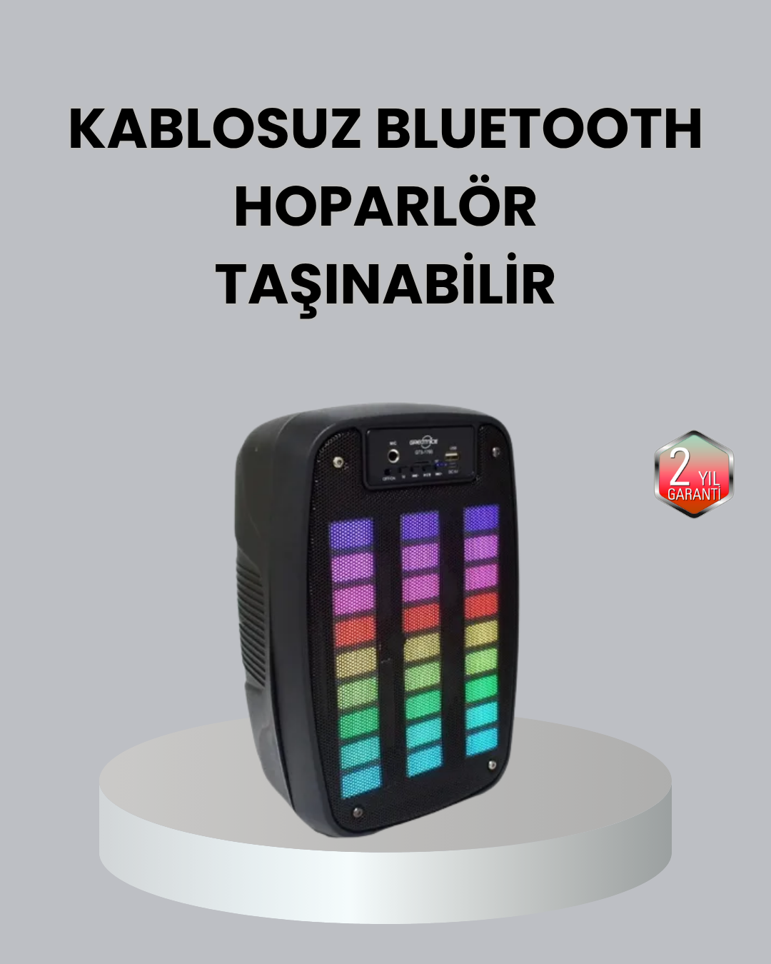 1238846_2-116.png Kablosuz Bluetooth Müzik Cihazı – 2 Saat Batarya Süresi, Şık ve Taşınabilir - Görsel 1