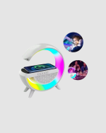 Bluetooth 5.0 Hoparlör – Kablosuz Şarj, RGB Gece Lambası ve FM Radyo - Görsel 3