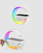 Kablosuz Şarjlı Bluetooth Hoparlör ve Gece Lambası – NFC, FM Radyo, RGB Işık - Görsel 2