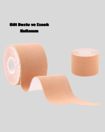 Askısız Görünmez Göğüs Bandı – Dekolteli Kıyafetler İçin Destekleyici Bant - Görsel 4