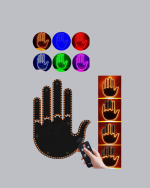 El Hareketiyle Kontrol Edilen 176 LED Amber Güvenlik Lambası - Görsel 2