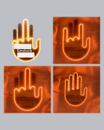 El Hareketiyle Kontrol Edilen 176 LED Amber Güvenlik Lambası - Görsel 4