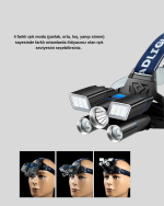 Outdoor ve Gece Balıkçılığı İçin LED Kafa Lambası – USB Şarjlı, 60° Ayarlanabilir Far - Görsel 3