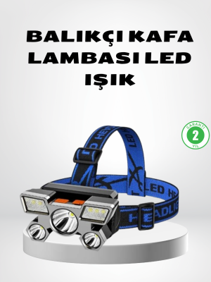 Şarj Edilebilir LED Kafa Feneri – 4 Işık Modu, IPX5 Su Geçirmez, Hareket Sensörlü