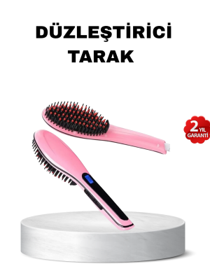 Dijital Ekranlı Seramik Saç Düzleştirici Tarak – 5 Kademeli Isı Ayarı, İyon Kontrollü