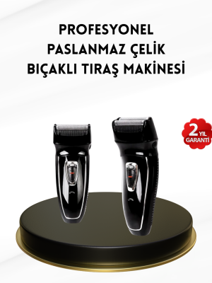 Uzun Pil Ömürlü Şarjlı Tıraş Makinesi – Hızlı Şarj, Ergonomik Tasarım, Çok Yönlü Kullanım