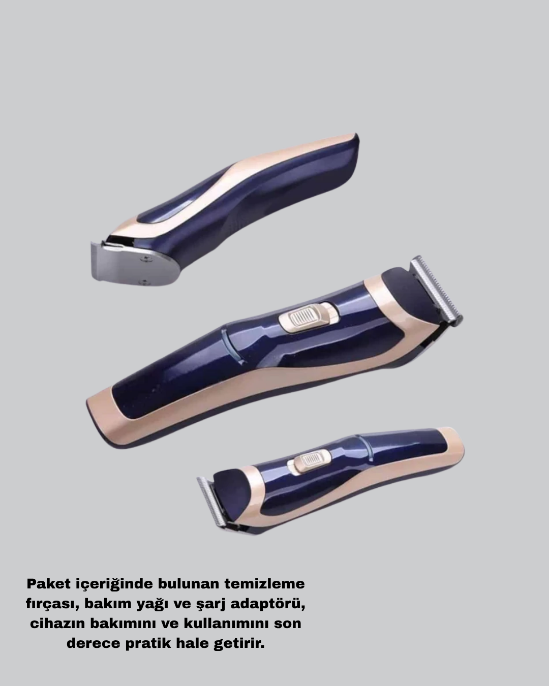 1238896_6-130.png Çelik Bıçaklı Unisex Şarjlı Tıraş Makinesi – Sessiz Motor, Kablosuz ve Ayarlanabilir - Görsel 4