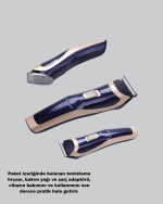 Profesyonel Şarjlı Saç ve Sakal Kesme Makinesi – Unisex, 12 mm Ayarlanabilir Başlık - Görsel 4