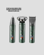 Kablosuz Profesyonel Erkek Bakım Seti – 3 Başlıklı, 3D Akıllı Kesim, Taşınabilir - Görsel 5