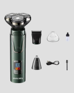 Şarjlı ve Kablosuz 3 Başlıklı Profesyonel Bakım Seti – Saç, Sakal, Burun ve Kulak Düzeltici - Görsel 2