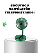 Katlanabilir Mini Fan – 3 Kademeli Soğutma, Şarjlı