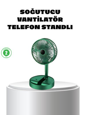 Katlanabilir Mini Fan – 3 Kademeli Soğutma, Şarjlı