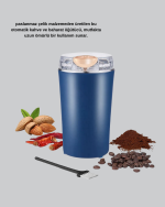 Elektrikli Kahve ve Baharat Öğütücü – Güçlü Motor, Paslanmaz Çelik Gövde, Kolay Temizlik - Görsel 4