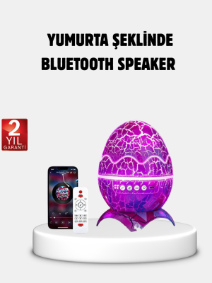 Yıldızlı Gökyüzü Dinozor Yumurta Projektör –  Ayarlanabilir Parlaklık ve Hız