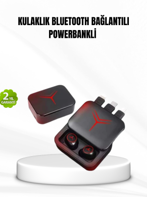 Bluetooth Powerbank Kulaklık – Kablosuz, Uzun Pil Ömrü, Dokunmatik ve Yüksek Ses Kalitesi