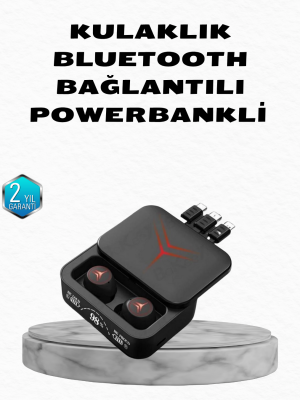 Powerbank Özellikli Bluetooth Kablosuz Kulaklık – Dokunmatik Kontrol, Uzun Pil Ömrü, Ergonomik Tasarım