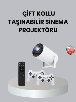 4K Wi-Fi 6 Projeksiyon Cihazı – 10.000+ Oyun Desteği, Kablosuz Bağlantı ve Çoklu Giriş Portları