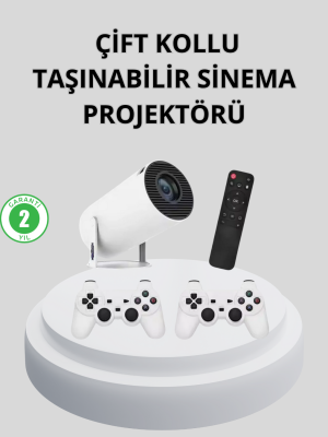 Wi-Fi 6 ve Bluetooth 5.0 Destekli 4K Akıllı Projeksiyon Cihazı