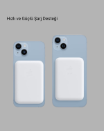 MagSafe Uyumlu Kablosuz Batarya – 27W Hızlı Şarj Destekli Kompakt Güç Bankası - Görsel 3