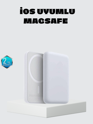 MagSafe 15W Kablosuz Hızlı Şarj, Lightning Girişli Taşınabilir Batarya