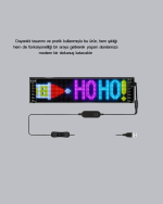 RGB LED Panel – USB Güç Girişli, GIF ve Yazı Gösterimli Akıllı Ekran - Görsel 5