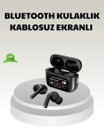 Bluetooth 5.3 ANC Kablosuz Kulaklık – Dokunmatik Kontrol, Dijital Ekran ve Uzun Pil Ömrü