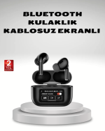 Aktif Gürültü Engelleme (ANC) Kablosuz Bluetooth Kulaklık – Dijital Ekranlı, Dokunmatik ve Uzun Pil Ömürlü - Görsel 3