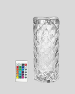 Kristal Tasarımlı RGB LED Gece Lambası – Kumandalı, Renk Değiştiren Dekoratif Işık - Görsel 2