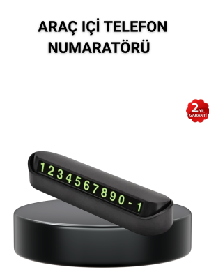 Alüminyum Kasa Gri Çevirmeli Araç İçi Telefon Numaratörü