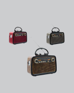 LED’li Nostaljik Bluetooth Hoparlör – Vintage Tasarım, Ahşap Doku - Görsel 5