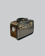 Ahşap Dokulu Bluetooth Müzik Kutusu – Vintage LED Tasarımıyla Modern Ses Deneyimi - Görsel 2