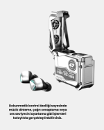 IPX5 Su Geçirmez Kablosuz Bluetooth Kulaklık – Powerbank Şarj Kutulu, Düşük Gecikmeli Oyun Modu - Görsel 5