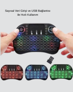 Aydınlatmalı Touchpad’li Q Klavye – Türkçe Karakterli, USB Bağlantılı, Numerik Tuş Takımı - Görsel 4