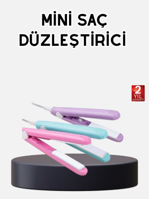Seyahat Tipi Mini Saç Düzleştirici – Seramik Kaplama, Hızlı Isınma, Kompakt Tasarım
