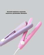 Mini Seramik Saç Düzleştirici – Kompakt Boy, 180°C Hızlı Isınma, Seyahat Tipi - Görsel 3