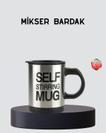 Otomatik Karıştıran Akıllı Kupa – Paslanmaz Çelik, Isı Korumalı