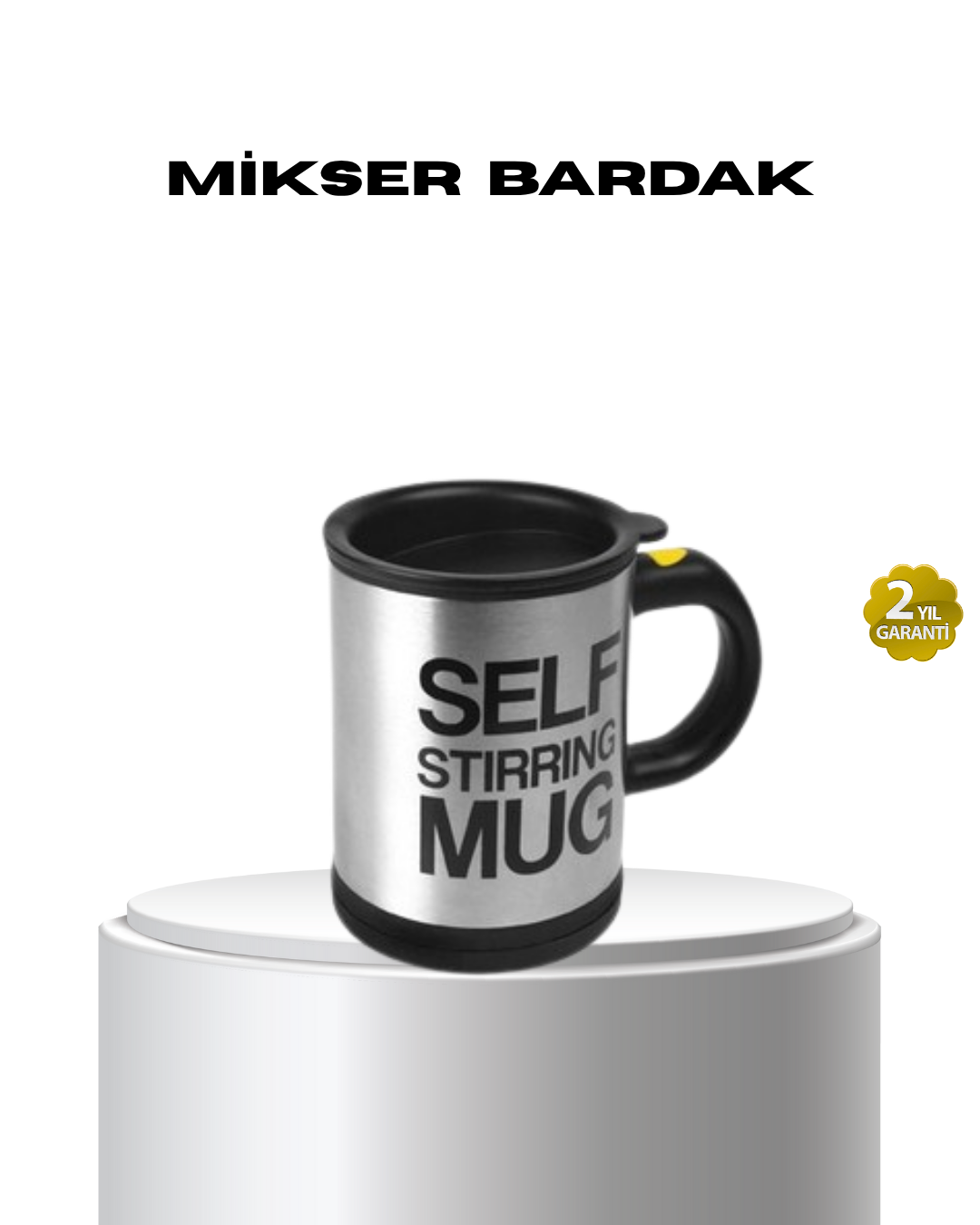 1239006_1-169.png Paslanmaz Çelik Kendi Kendini Karıştıran Akıllı Kupa – Isı Yalıtımlı - Görsel 1