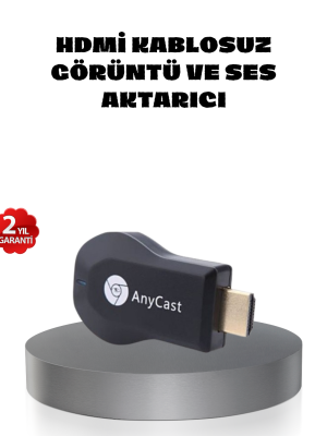 M9 Plus Kablosuz HDMI Görüntü Aktarıcı – Tak Çalıştır, iOS Android Windows Uyumlu