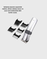 Şarjlı Saç ve Sakal Kesme Makinesi – Paslanmaz Çelik Bıçak, Ayarlanabilir Başlık - Görsel 4