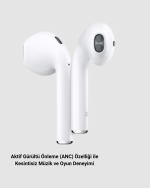 Bluetooth Kulak Üstü Kulaklık – ANC Teknolojili, Mikrofonlu, Konforlu Tasarım - Görsel 3