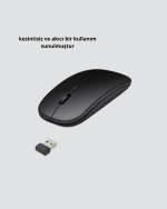 Kablosuz Oyuncu Mouse –  Gelişmiş Optik Sensör, Profesyonel ve Oyun Kullanımına Uygun - Görsel 4