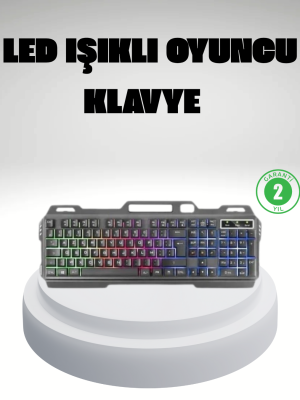 RGB Işıklı Oyuncu Klavye Mouse Seti – Türkçe Q, Ayarlanabilir DPI, Ergonomik ve Dayanıklı Tasarım