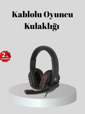 Stereo Ses Destekli Mikrofonlu Gaming Kulaklık – Yumuşak Pedli